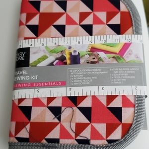 Easy Home Travel Sewing Kit Pink Case Brand New.